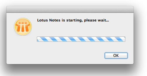 Image:Lotus Notes Client unter Mac OS X Lion 10.7 